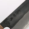 Seisuke Blue Steel No.2 Black Finished Kiritsuke Gyuto 210mm Burnt Chestnut (ferrule: Cherry Wood) Handle - Japannywholesale
