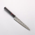 Higuchi Silver Steel No.3 Nashiji Petty-Utility 150mm Black Pakka wood Handle - Japannywholesale