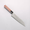 Seisuke VG10 Damascus Migaki Finished Kiritsuke Santoku 180mm Rosewood (Ferrule: Black Pakka Wood) Handle - Japannywholesale