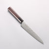 Seisuke VG10 Damascus Migaki Finished Petty-Utility 150mm Rosewood (Ferrule: Black Pakka Wood) Handle - Japannywholesale