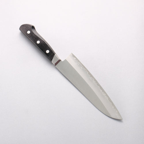 Seisuke Swedish Steel (Sandvik) Santoku 180mm Black Pakka wood Handle - Japannywholesale