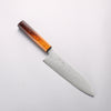 Seisuke VG10 Damascus Santoku 180mm Burnt Wood Lacquered Handle - Japannywholesale