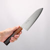 Seisuke VG10 Damascus Santoku 180mm Burnt Wood Lacquered Handle - Japannywholesale