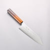Seisuke VG10 Damascus Kiritsuke Santoku 180mm Burnt Wood Lacquered Handle - Japannywholesale