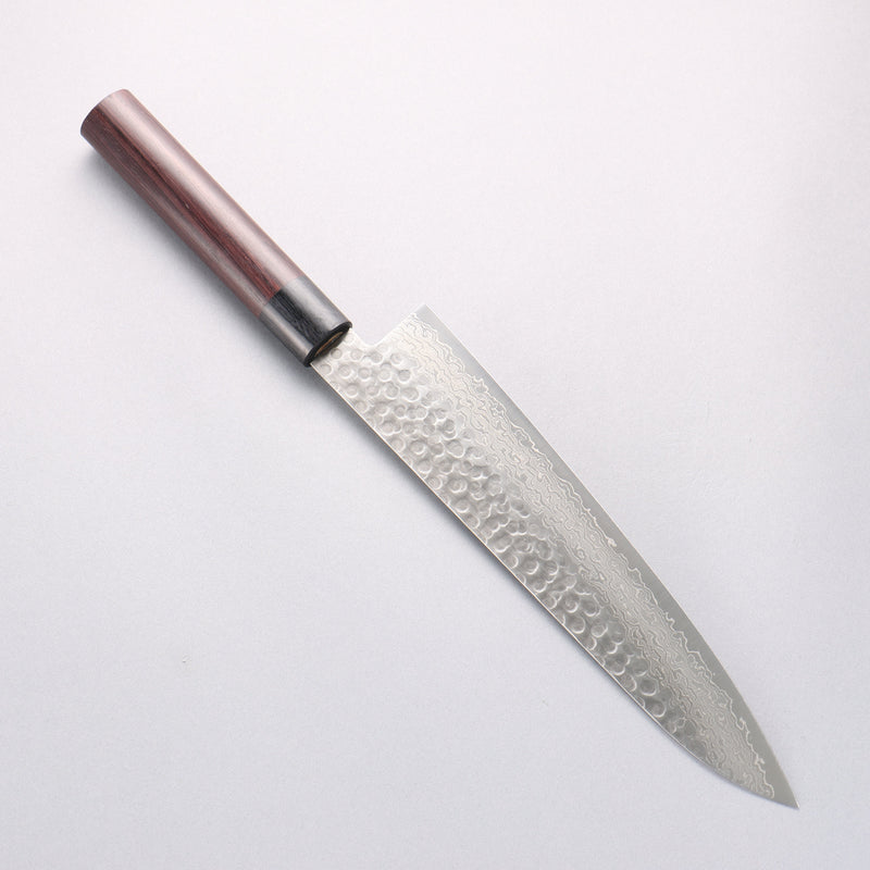 Sakai Takayuki AUS10 45 Layer Damascus Gyuto 240mm Shitan Handle - Japannywholesale