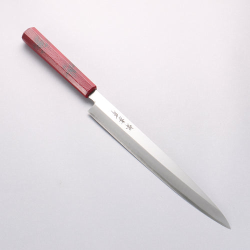 Sakai Takayuki Nanairo INOX Molybdenum Yanagiba 270mm ABS resin(Red tortoiseshell) Handle - Japannywholesale