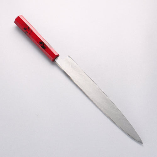 Sakai Takayuki Nanairo INOX Molybdenum Yanagiba 270mm ABS resin(Red tortoiseshell) Handle - Japannywholesale