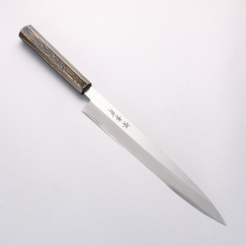 Sakai Takayuki Nanairo INOX Molybdenum Yanagiba 270mm ABS resin(Black gold) Handle - Japannywholesale