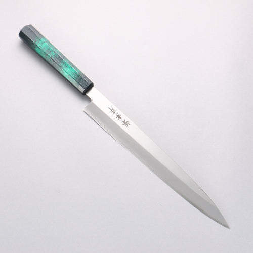 Sakai Takayuki Nanairo INOX Molybdenum Yanagiba 270mm ABS resin(Green tortoiseshell) Handle - Japannywholesale