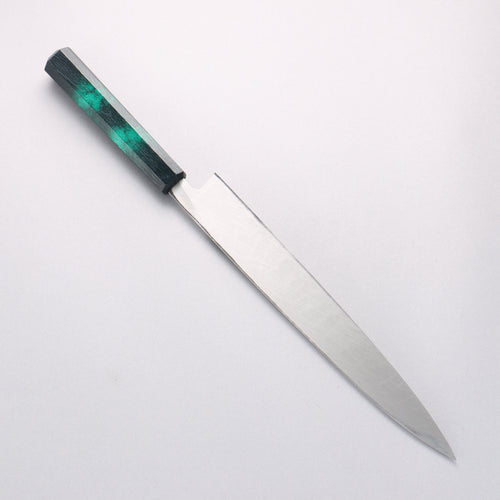 Sakai Takayuki Nanairo INOX Molybdenum Yanagiba 270mm ABS resin(Green tortoiseshell) Handle - Japannywholesale