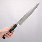 Sakai Takayuki Nanairo INOX Molybdenum Yanagiba 270mm ABS resin(Green tortoiseshell) Handle - Japannywholesale