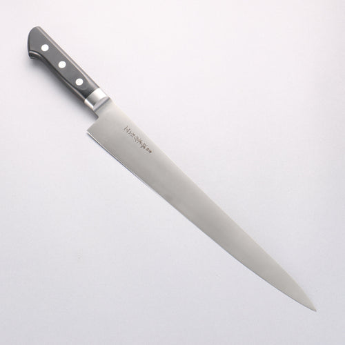 Sakai Takayuki [Left Handed] Japanese Steel Sujihiki 300mm Black Pakka wood Handle - Japannywholesale