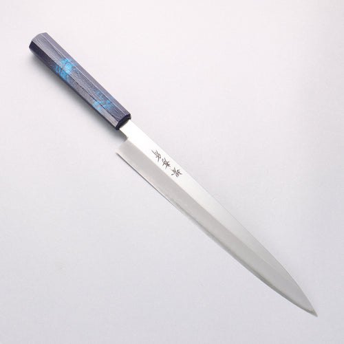 Sakai Takayuki Nanairo INOX Molybdenum Yanagiba 270mm ABS resin(Turquoise tortoiseshell) Handle - Japannywholesale