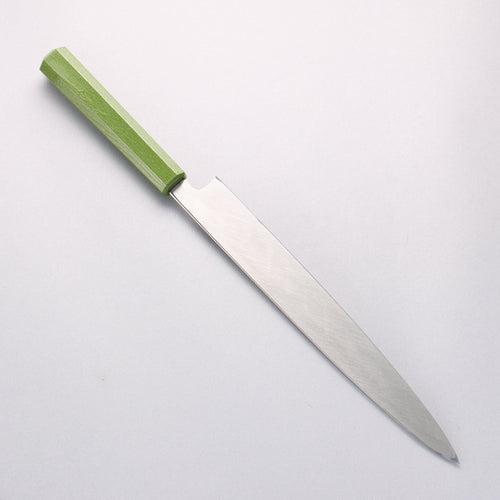 Sakai Takayuki Nanairo INOX Molybdenum Yanagiba 270mm ABS resin(Green pearl) Handle - Japannywholesale