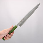 Sakai Takayuki Nanairo INOX Molybdenum Yanagiba 270mm ABS resin(Green pearl) Handle - Japannywholesale