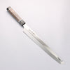 Sakai Takayuki Ginryu Honyaki Swedish Steel Mirrored Finish Sakimaru Yanagiba 300mm Stabilized wood Handle with Sheath - Japannywholesale