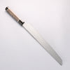 Sakai Takayuki Ginryu Honyaki Swedish Steel Mirrored Finish Sakimaru Yanagiba 300mm Stabilized wood Handle with Sheath - Japannywholesale