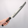 Sakai Takayuki Ginryu Honyaki Swedish Steel Mirrored Finish Sakimaru Yanagiba 300mm Stabilized wood Handle with Sheath - Japannywholesale