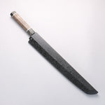 Sakai Takayuki Ginryu Honyaki Swedish Steel Mirrored Finish Sakimaru Yanagiba 300mm Stabilized wood Handle with Sheath - Japannywholesale