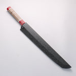 Sakai Takayuki Ginryu Honyaki Swedish Steel Mirrored Finish Sakimaru Yanagiba 300mm Stabilized wood Handle with Sheath - Japannywholesale