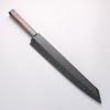Sakai Takayuki Ginryu Honyaki Swedish Steel Mirrored Finish Kengata Yanagiba 300mm Wenge with Double Water Buffalo Ring Handle with Sheath - Japannywholesale