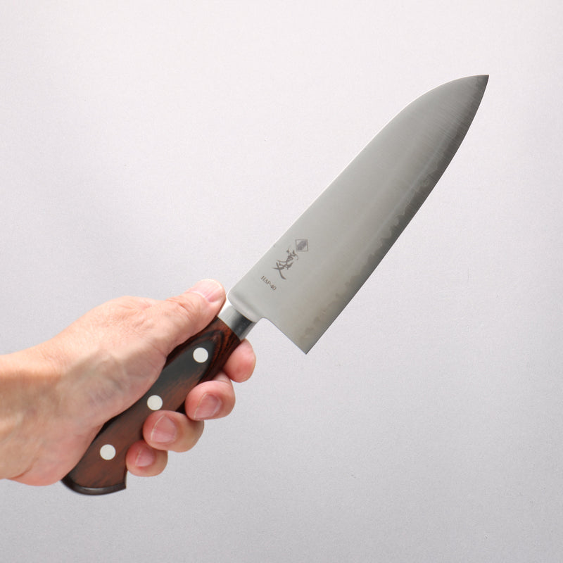 Kanjyo HAP40 Santoku 180mm Mahogany Handle - Japannywholesale