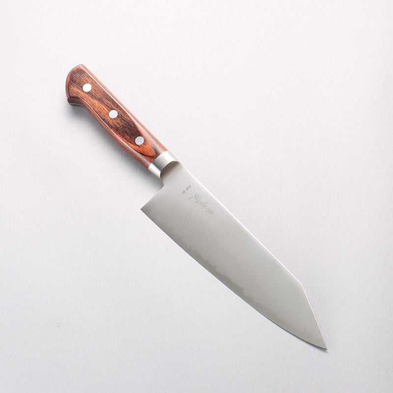 Kanjyo HAP40 Kiritsuke Santoku 180mm Mahogany Handle - Japannywholesale