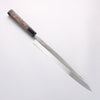 Sakai Takayuki Ginryu Honyaki Swedish Steel Mirrored Finish Yanagiba  300mm Wenge with Double Water Buffalo Ring Handle with Sheath