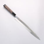 Sakai Takayuki Ginryu Honyaki Swedish Steel Mirrored Finish Yanagiba  300mm Wenge with Double Water Buffalo Ring Handle with Sheath
