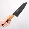 Sakai Takayuki Kurokage VG10 Hammered Teflon Coating Santoku 170mm Burnt Oak Handle - Japannywholesale