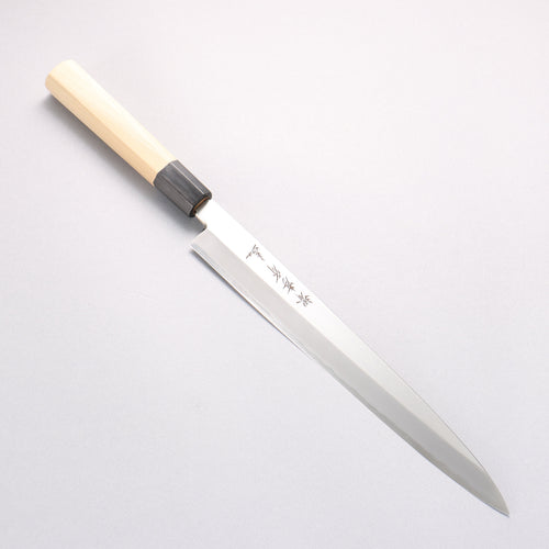 Sakai Takayuki Chef Series Silver Steel No.3 Yanagiba Magnolia Handle - Japannywholesale