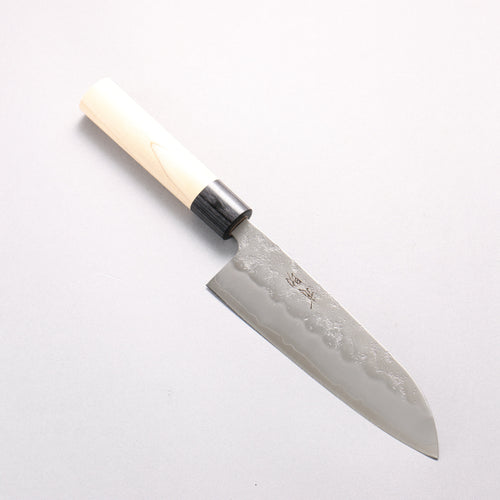 Seisuke Silver Steel No.3 Nashiji Santoku 165mm Magnolia Handle - Japannywholesale