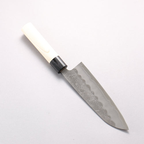 Seisuke Silver Steel No.3 Nashiji Santoku 165mm Magnolia Handle - Japannywholesale
