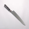 Sakai Takayuki Seigaiha (Blue Ocean Wave) Böhler SP Steel 45 Layer Damascus Migaki Finished Sujihiki 240mm Black Pakka wood Handle - Japannywholesale