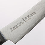 Sakai Takayuki Seigaiha (Blue Ocean Wave) Böhler SP Steel 45 Layer Damascus Migaki Finished Kengata Paring 80mm Black Pakka wood Handle - Japannywholesale