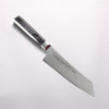 Sakai Takayuki Seigaiha (Blue Ocean Wave) Böhler SP Steel 45 Layer Damascus Migaki Finished Kengata Santoku 160mm Black Pakka wood Handle - Japannywholesale