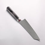 Sakai Takayuki Seigaiha (Blue Ocean Wave) Böhler SP Steel 45 Layer Damascus Migaki Finished Kengata Santoku 160mm Black Pakka wood Handle - Japannywholesale