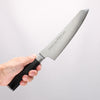 Sakai Takayuki Seigaiha (Blue Ocean Wave) Böhler SP Steel 45 Layer Damascus Migaki Finished Kengata Gyuto 190mm Black Pakka wood Handle - Japannywholesale