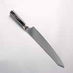 Sakai Takayuki Seigaiha (Blue Ocean Wave) Böhler SP Steel 45 Layer Damascus Migaki Finished Kengata Sujihiki 240mm Black Pakka wood Handle - Japannywholesale