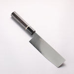 Seisuke VG10 33 Layer Damascus Nakiri 180mm Ebony Wood(With White Ring) Handle - Japannywholesale