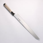 Sakai Takayuki Byakko White Steel No.1 Kiritsuke Yanagiba  300mm Stabilized wood Handle with Sheath