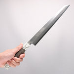 Sakai Takayuki Byakko White Steel No.1 Kiritsuke Yanagiba  300mm Stabilized wood Handle with Sheath