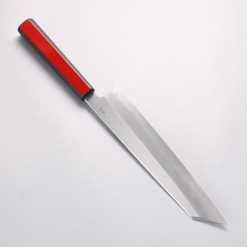 Kagekiyo White Steel No.1 Kiritsuke Gyuto  240mm Akaro Lacquered (Magnolia) Handle