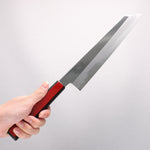 Kagekiyo White Steel No.1 Kiritsuke Gyuto  240mm Akaro Lacquered (Magnolia) Handle