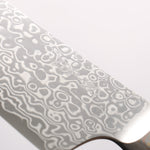 Kajin ZDP189 Damascus Migaki Finished Kiritsuke Santoku  165mm Abalone Inlay Handle 