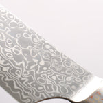 Kajin ZDP189 Damascus Migaki Finished Santoku  165mm Abalone Inlay Handle