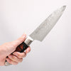 Kajin ZDP189 Damascus Migaki Finished Santoku  165mm Abalone Inlay Handle