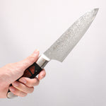 Kajin ZDP189 Damascus Migaki Finished Santoku  165mm Abalone Inlay Handle