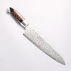 Kajin ZDP189 Damascus Migaki Finished Gyuto  210mm Chinese Quince Burl Inlay Handle