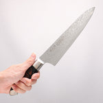Kajin ZDP189 Damascus Migaki Finished Gyuto  210mm Chinese Quince Burl Inlay Handle
